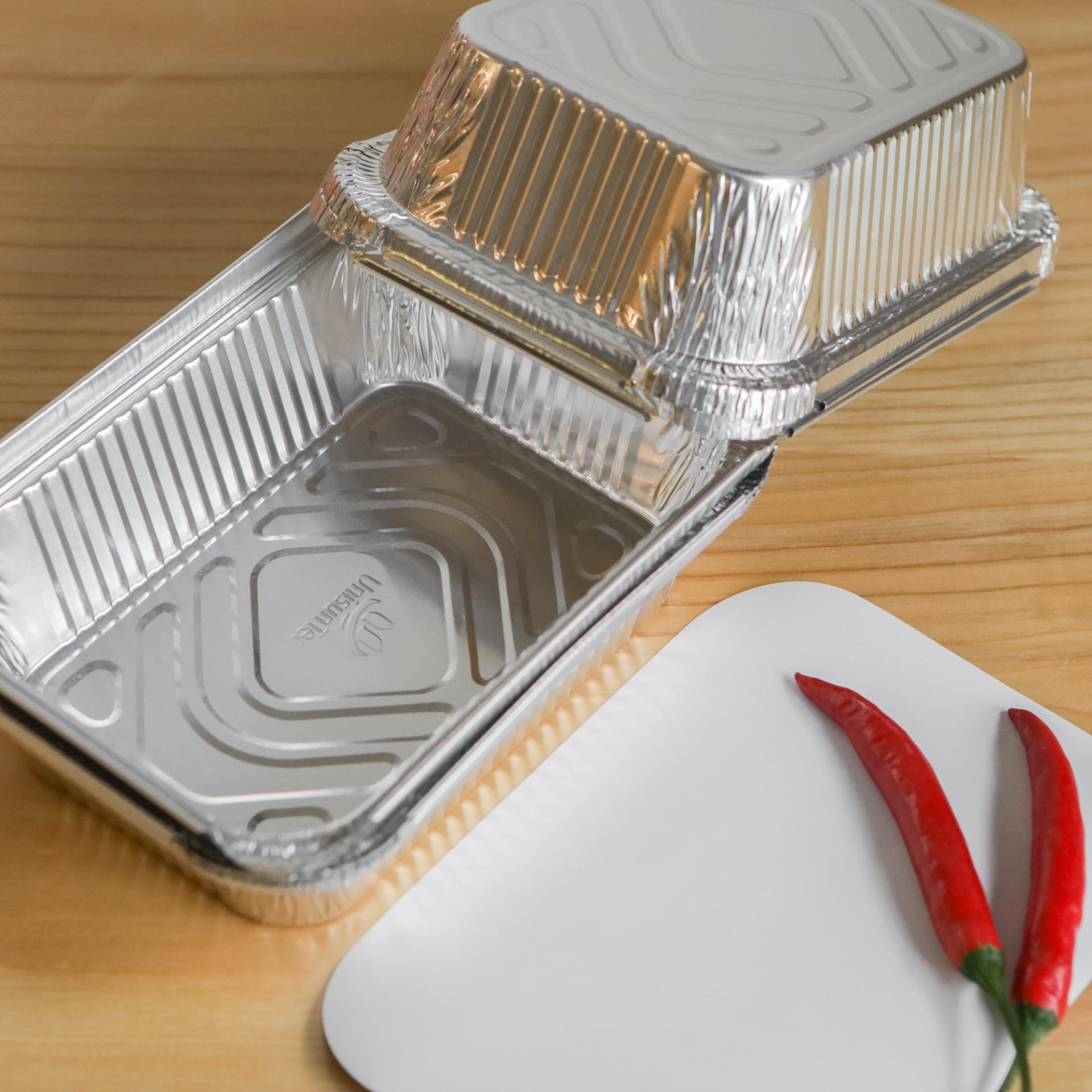 700ml Heavy duty aluminum BBQ roasting containers food